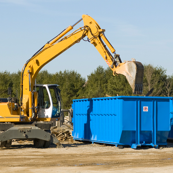 what are the rental fees for a residential dumpster in Rose Hill Acres Texas